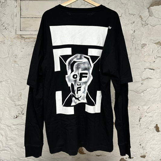 Off-White Face L/s Black Sz L