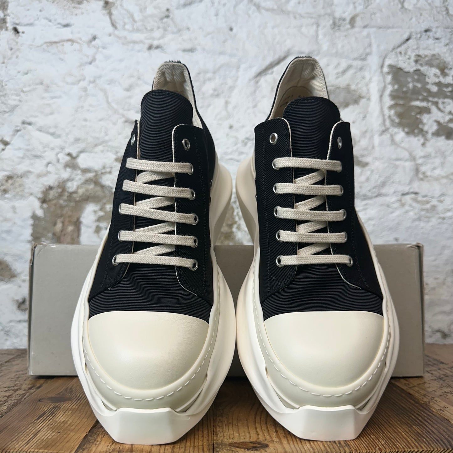 Rick Owens Abstract Black Milk Sneaker Sz 8.5 (41.5)