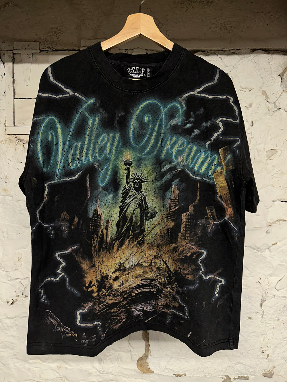Vale Statue Of Liberty Black T-Shirt Sz S