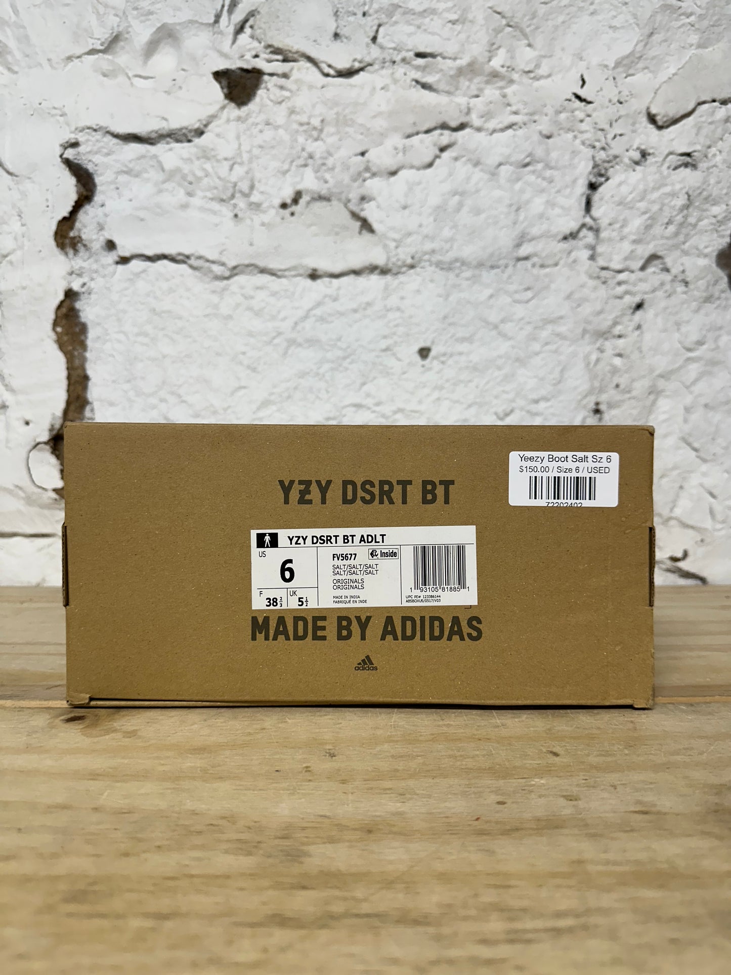 Yeezy Desert Boot Salt Sz 6