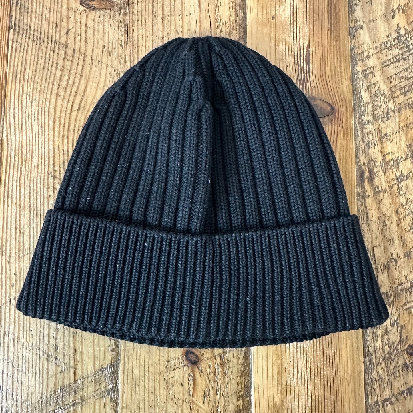 Moncler Small Logo Black Beanie