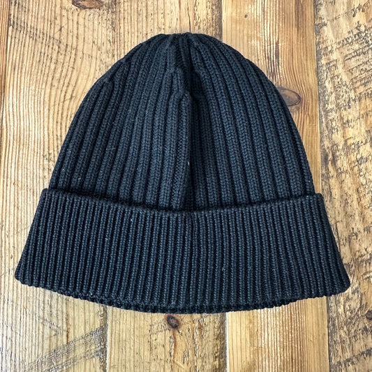 Moncler Small Logo Black Beanie