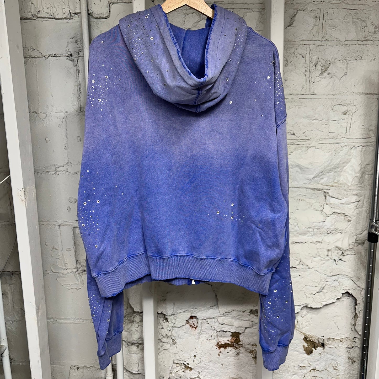 Vale MLK Purple Zip Up Hoodie Sz L