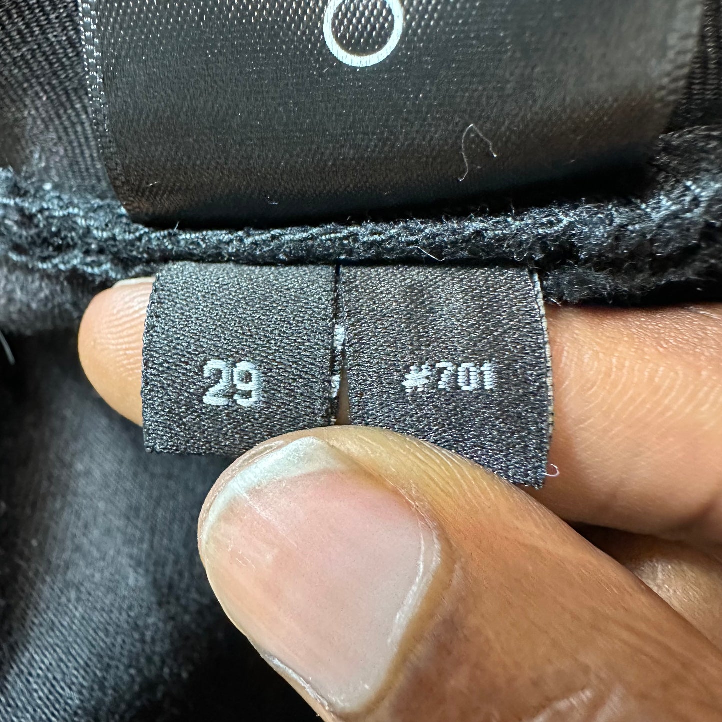 Amiri MX1 Black Leather Black Denim Jeans Sz 29