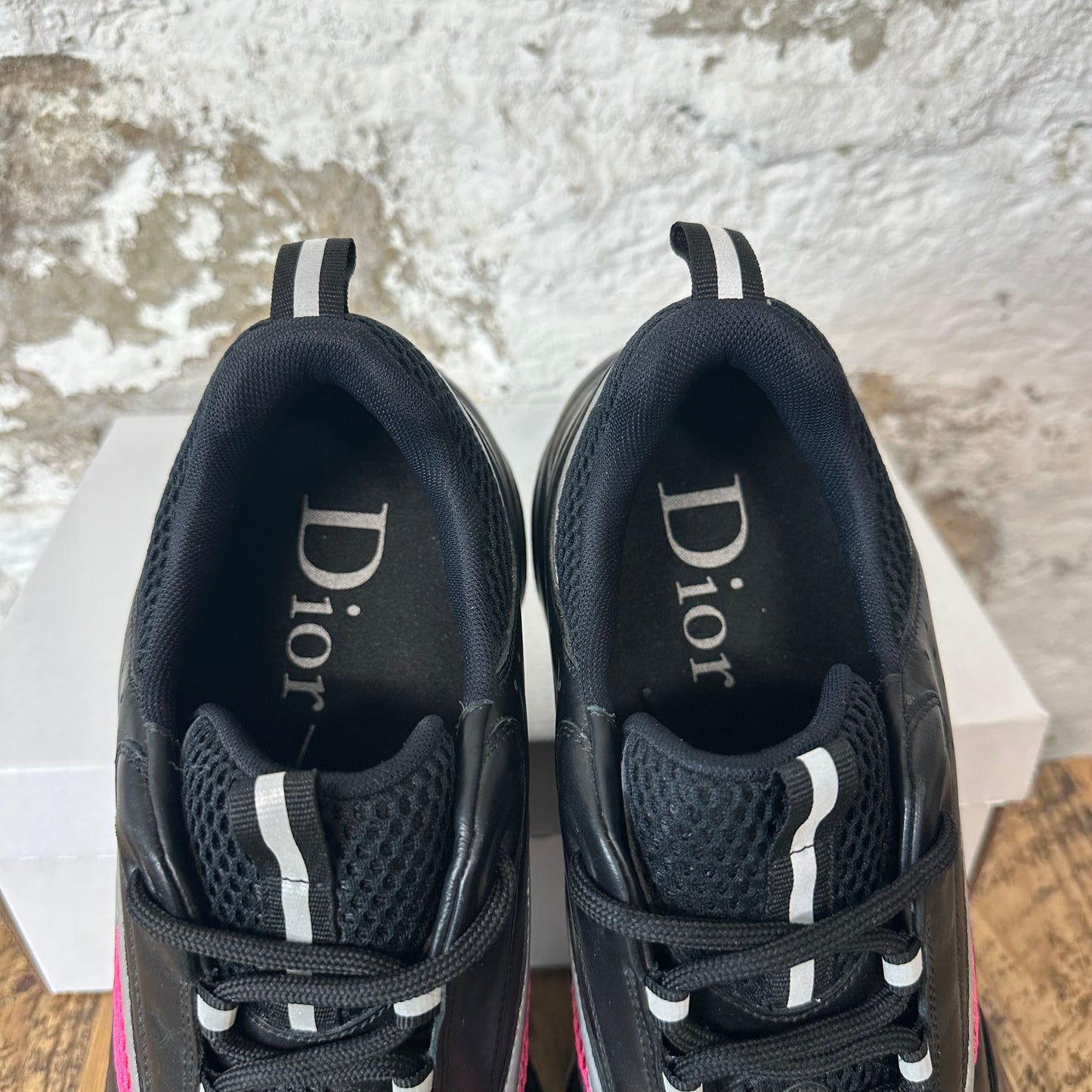 Dior B22 Black Grey Pink Sneaker Sz 15 (48)