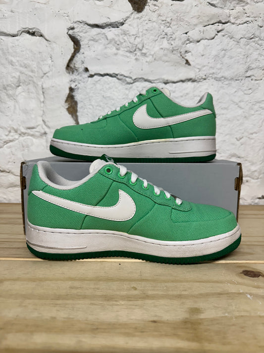 Nike Air Force 1 Low Green Canvas Sz 7.5 (9W)