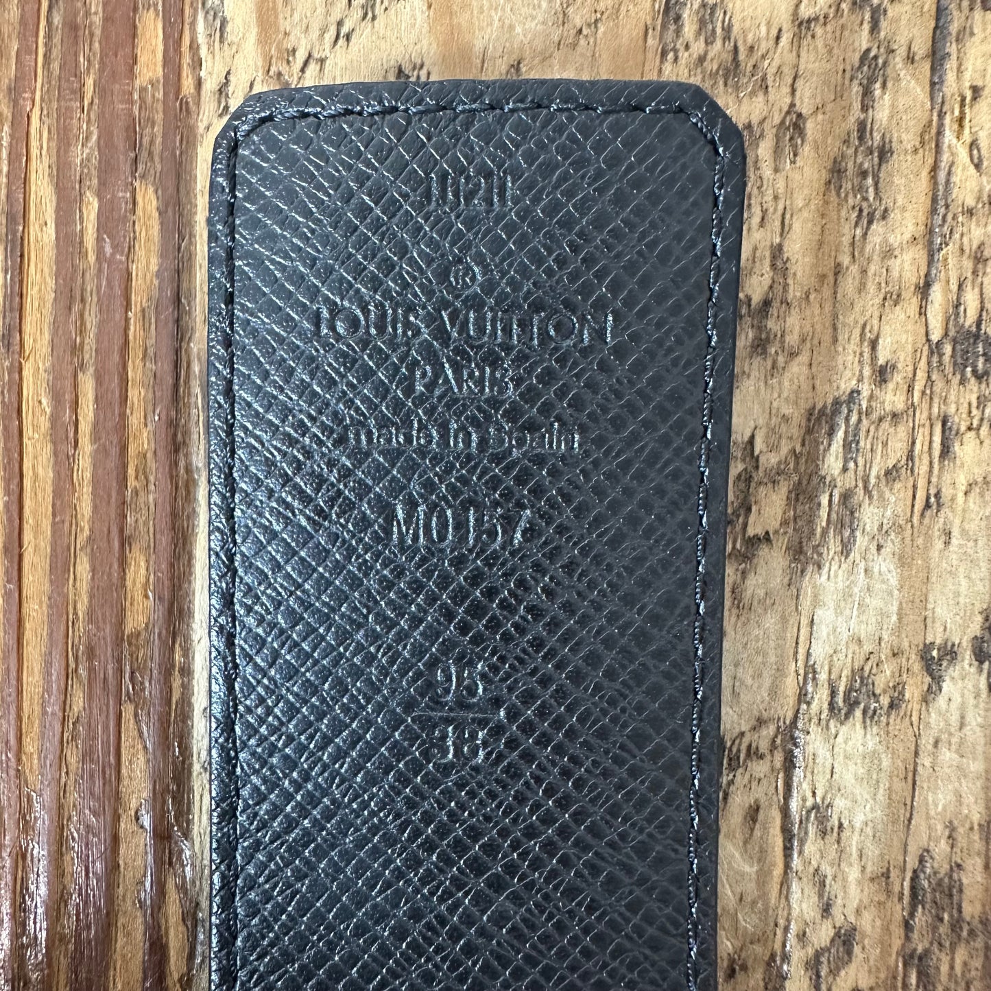 Louis Vuitton Monogram Eclipse Belt Sz (95/38) W/ Box