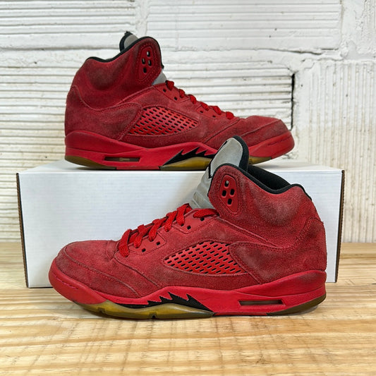 Air Jordan 5 Red Suede Sz 5.5Y