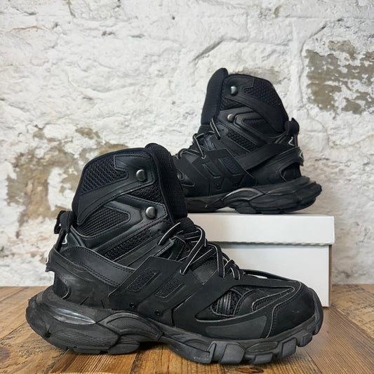 Balenciaga High Track Runner Triple Black Sneaker Sz 9 (42) No Box
