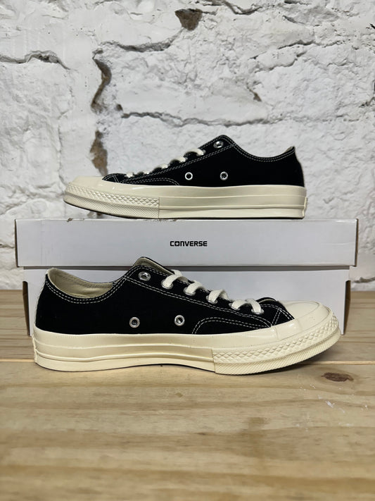 Converse Chuck Taylor All Star 70 OX CDG Low Black Red Sz 7