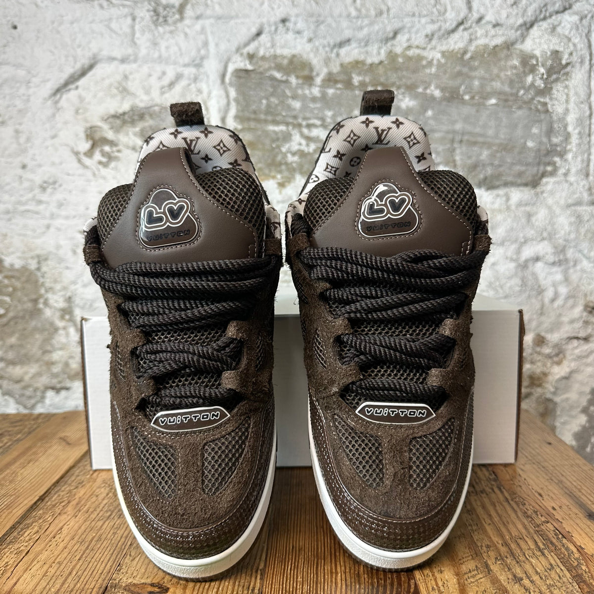 Louis Vuitton Brown Skate Sneaker Sz 10 (8.5LV)