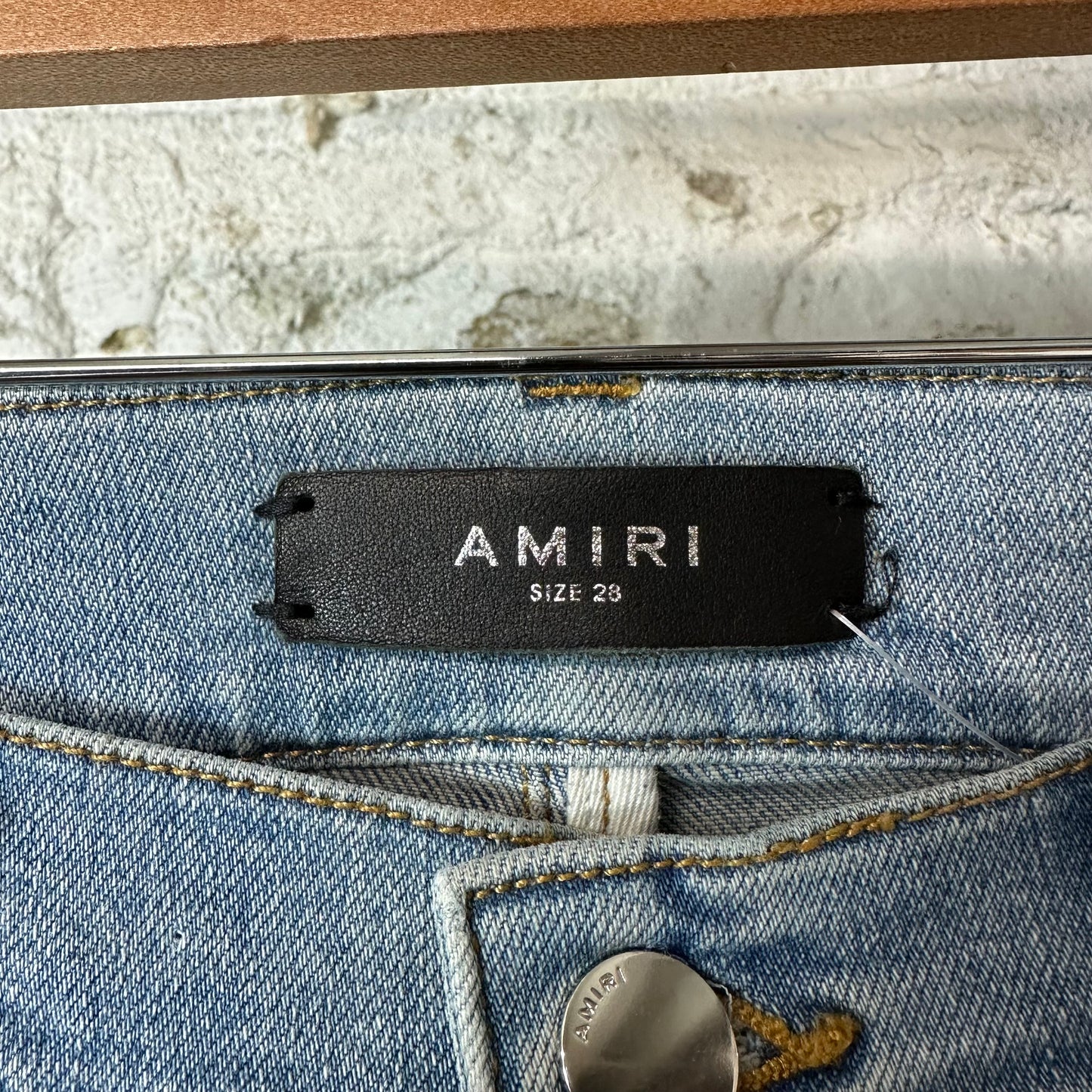 Amiri Plain Light Blue Denim Jeans Sz 28