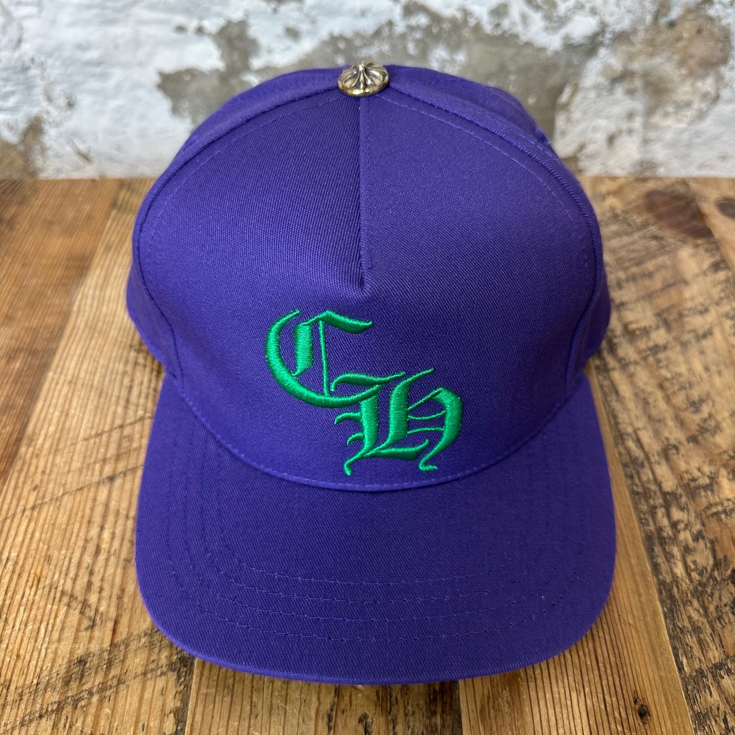 Chrome Hearts Green CH Purple Hat DS