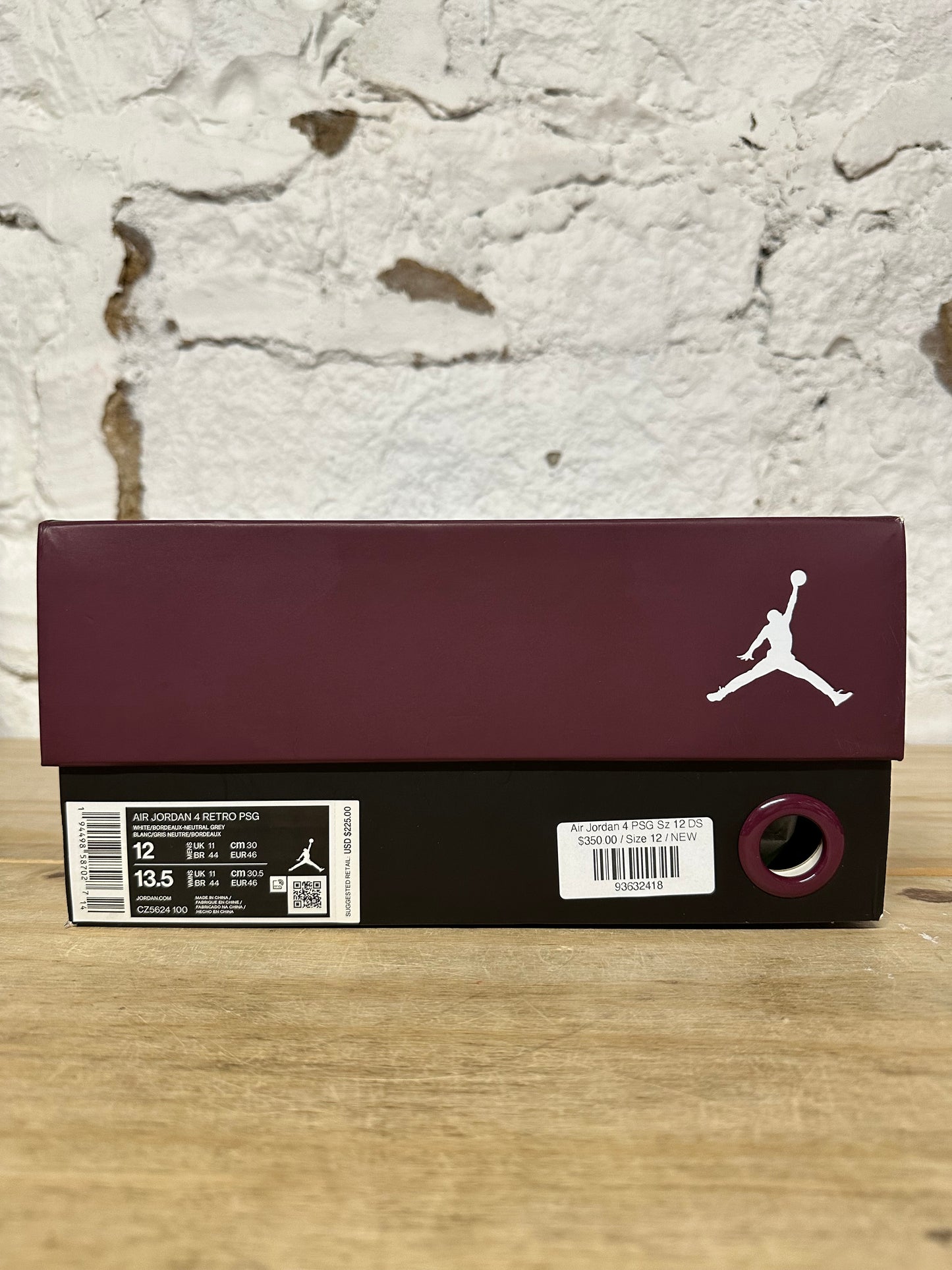 Air Jordan 4 PSG Paris Saint-Germain Sz 12 DS