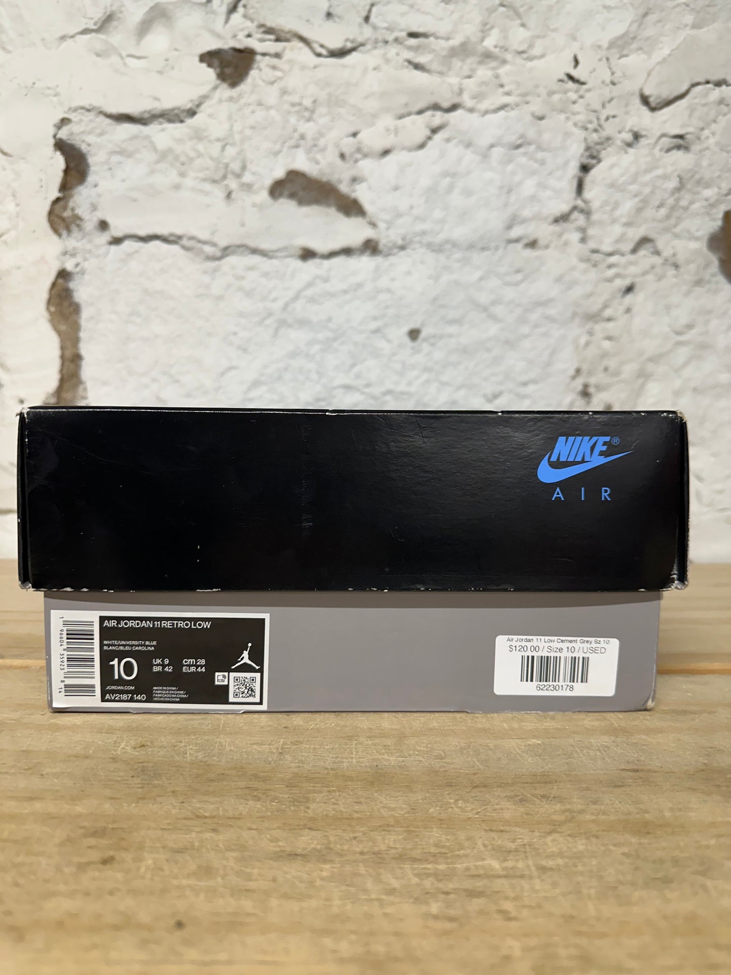 Air Jordan 11 Low Cement Grey Sz 10