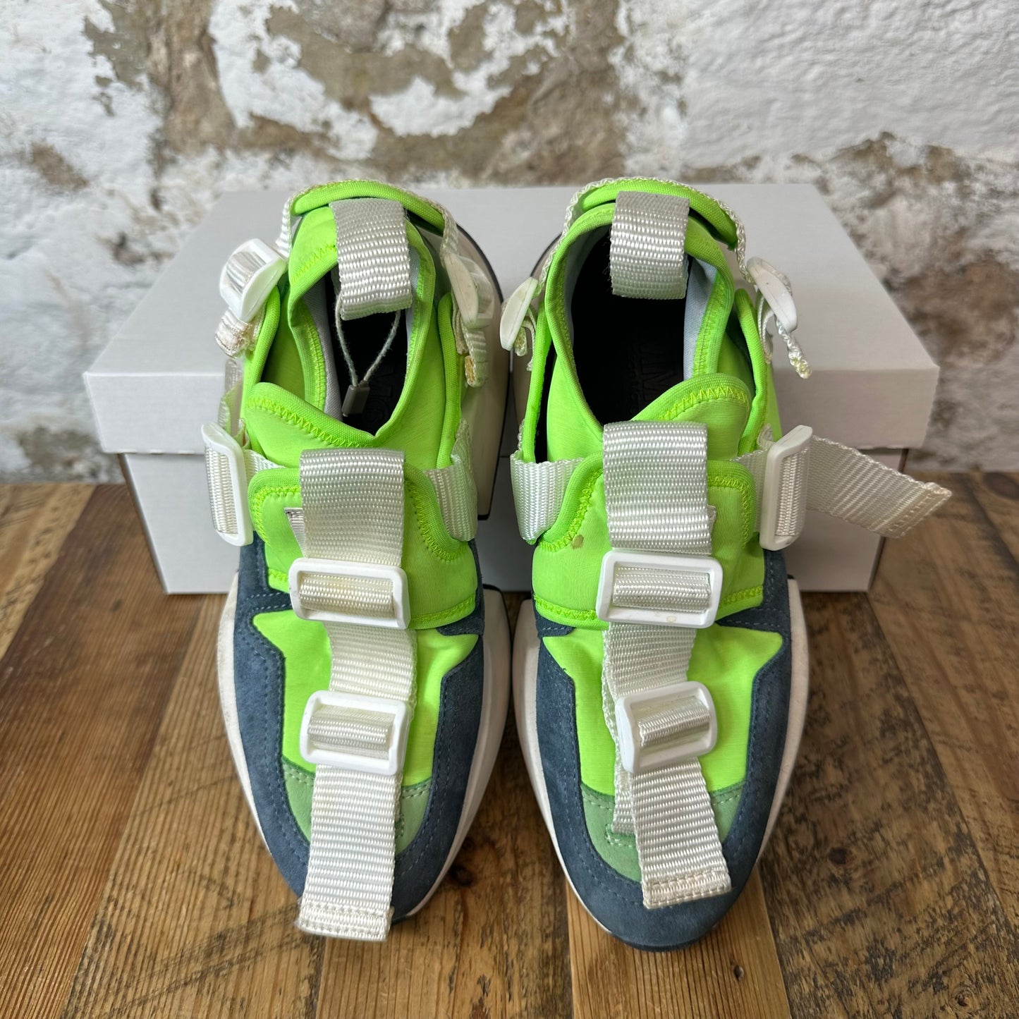 Margiela MM6 Neon Green White Sneaker Sz 5 (37) No Box