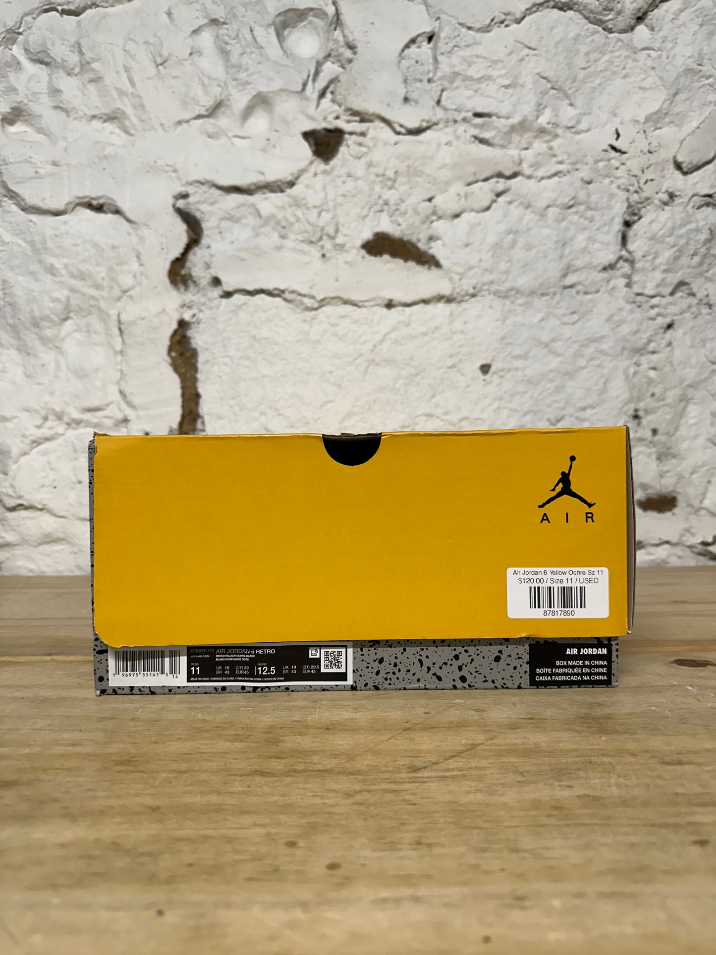 Air Jordan 6 Yellow Ochre Sz 11