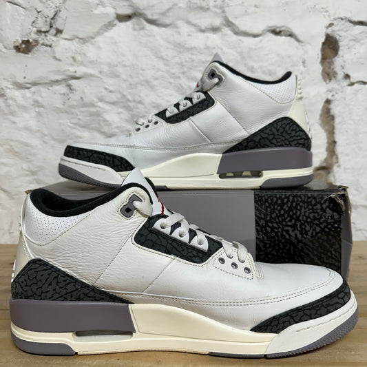 Air Jordan 3 Cement Grey Sz 12