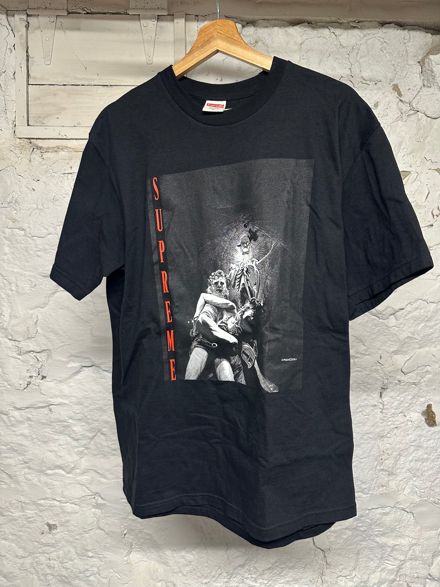 Supreme Horror Chainsaw Black T-Shirt Sz M