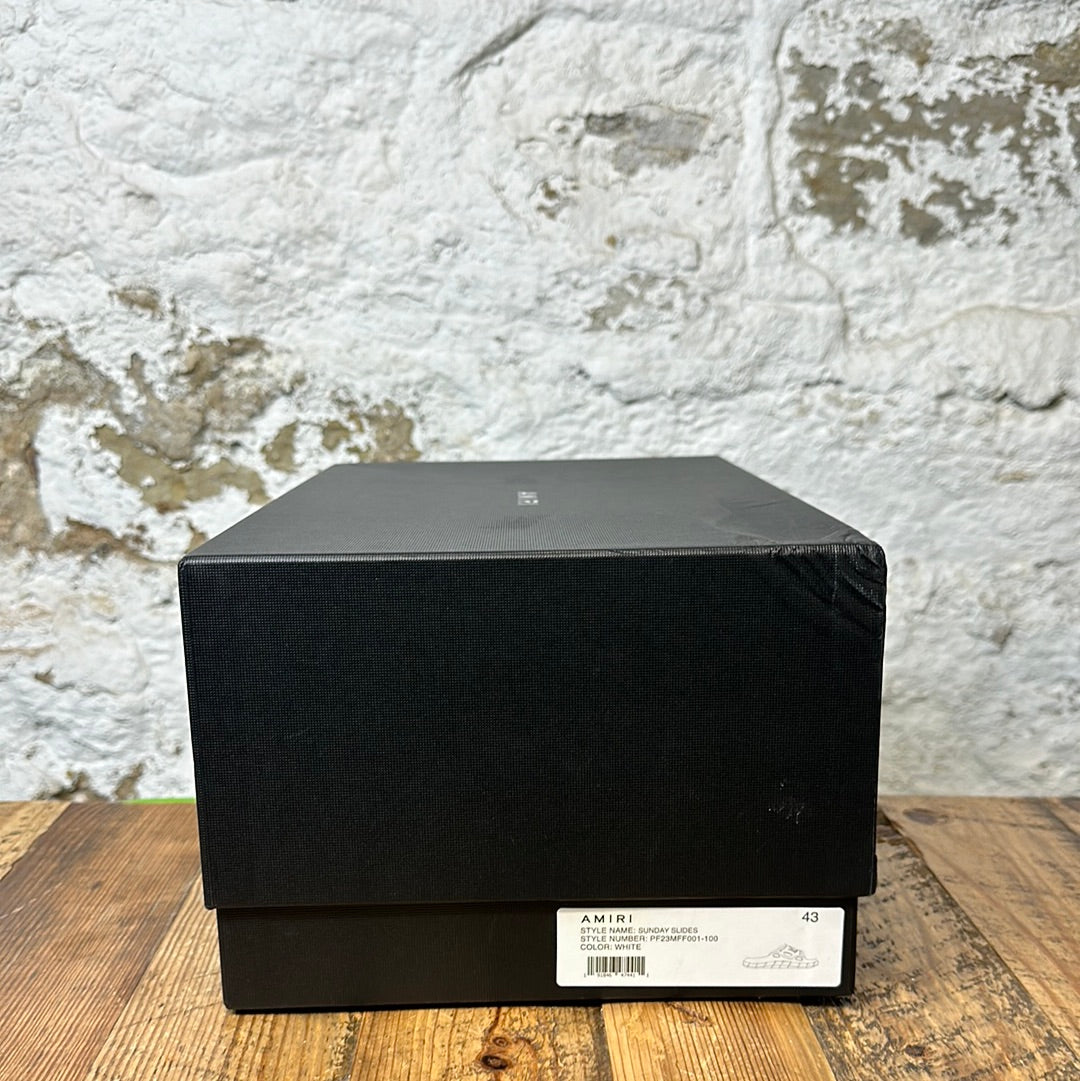 Amiri White Sandals Sz 10 (43)