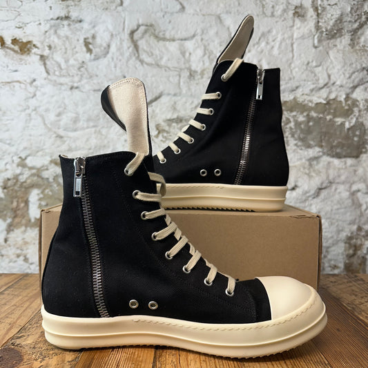 Rick Owens High Hollywood Black Milk Sneaker Sz 11 (44)