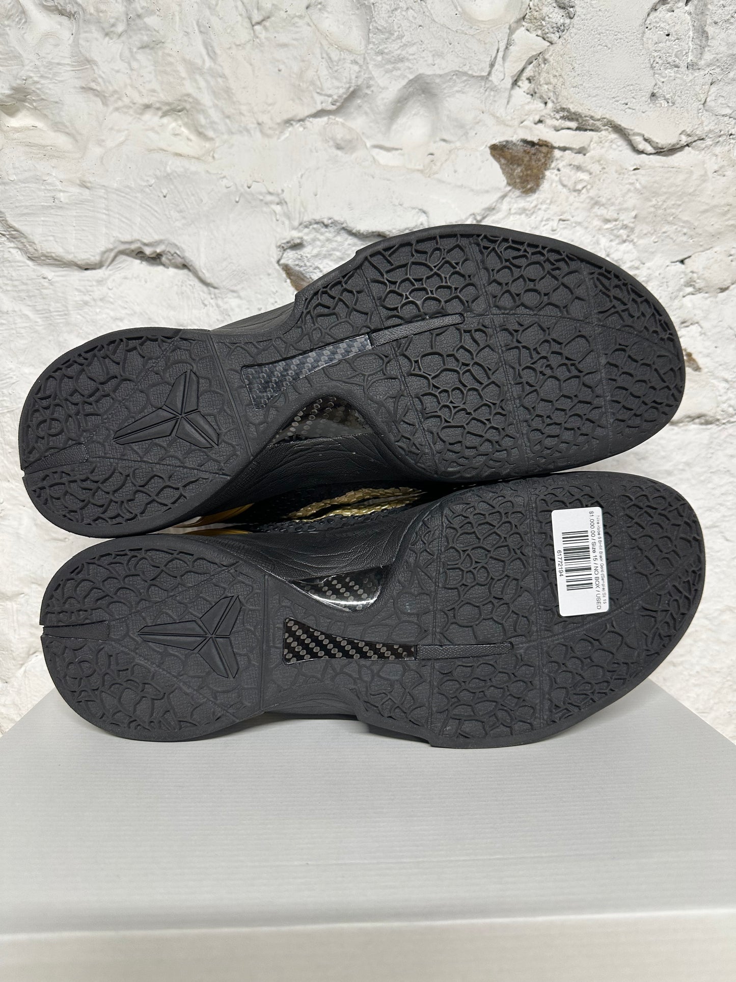 Nike Kobe 6 BHM Black Gold (Sample) Sz 15