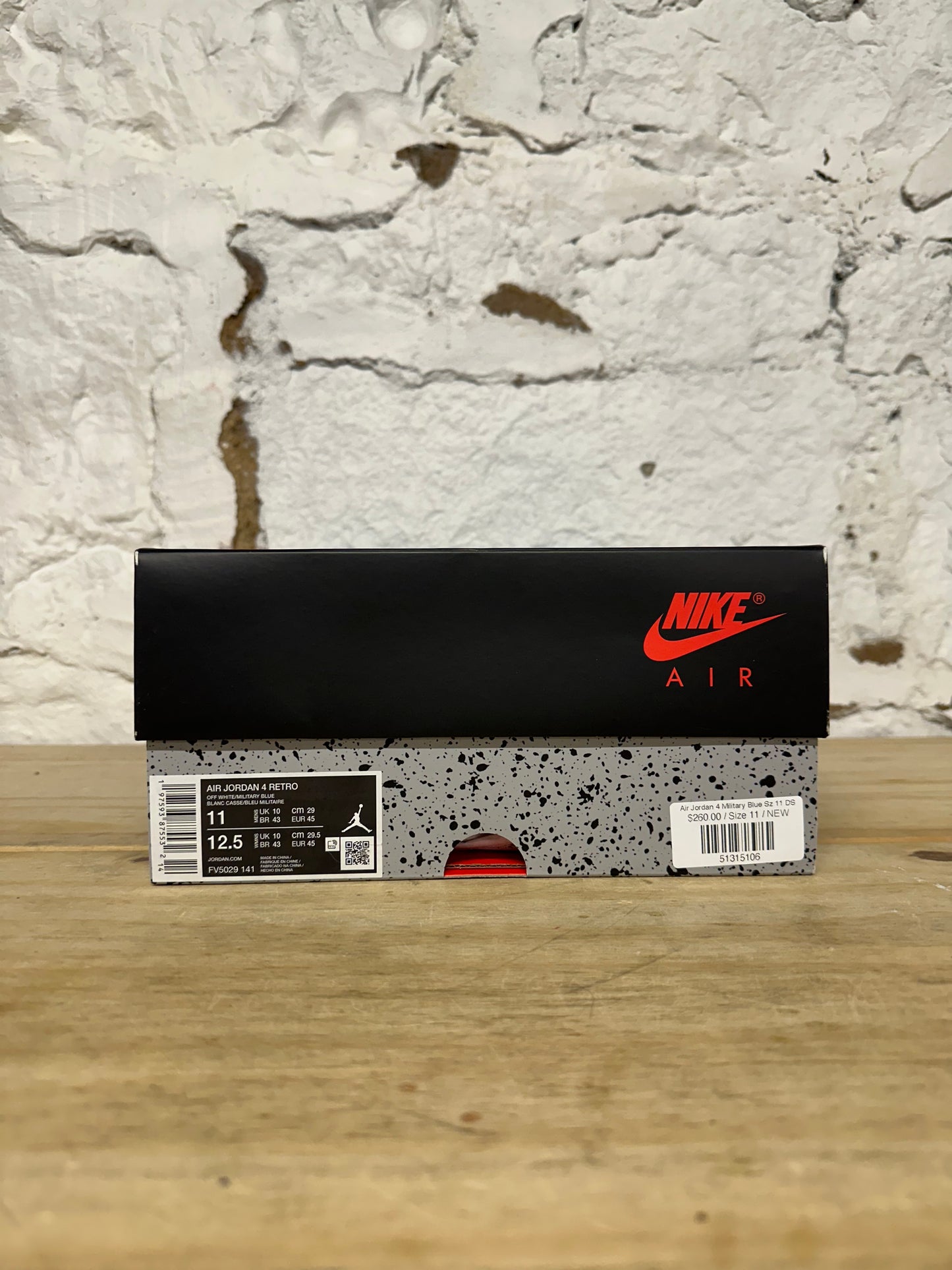 Air Jordan 4 Military Blue Sz 11 DS