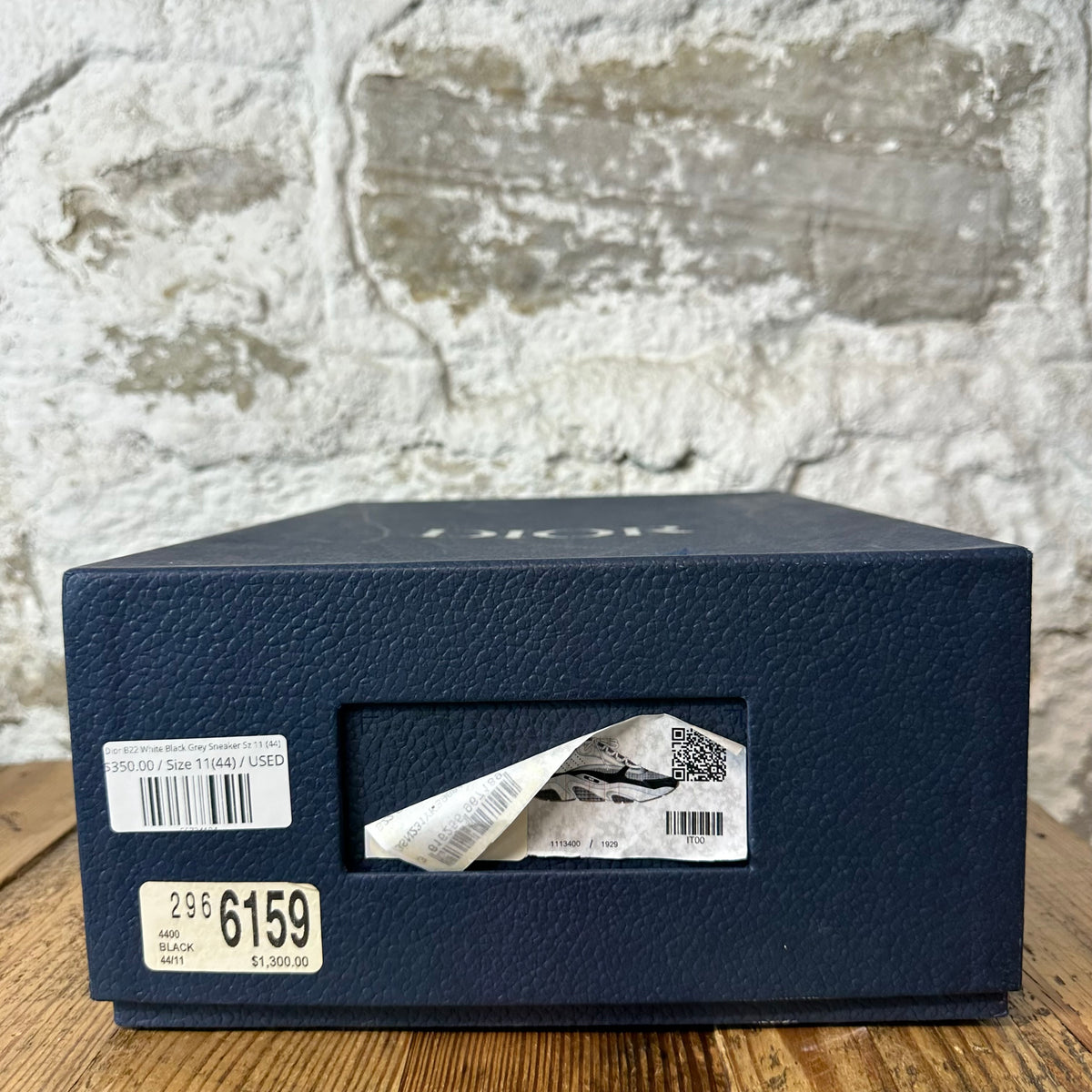 Dior B22 White Black Grey Sneaker Sz 11 (44)