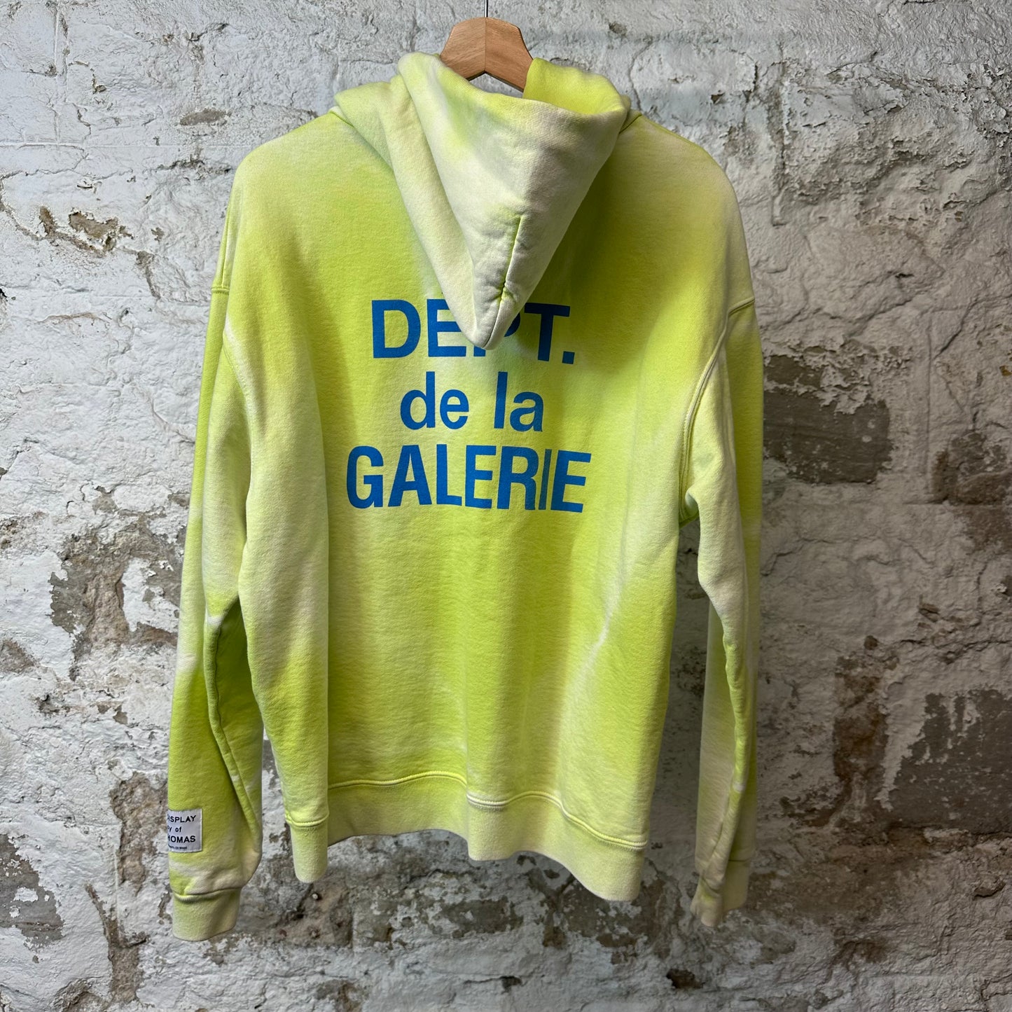 Gallery Dept Classic Logo Zip Up Hoodie Green Sz S