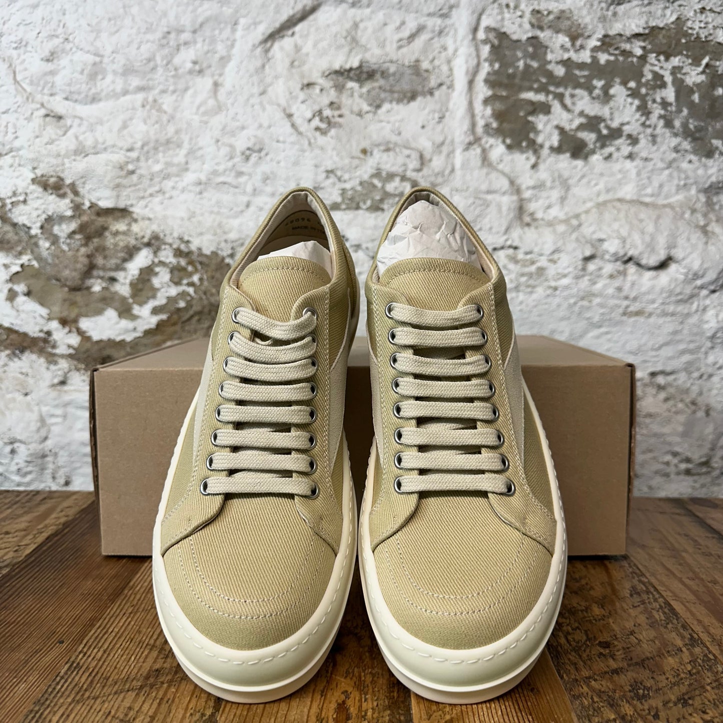 Rick Owens DRKSHDW Parchment Milk Sneaker DS