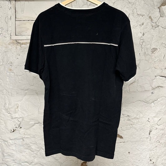 Supreme Black Chest Stripe T-Shirt Sz M