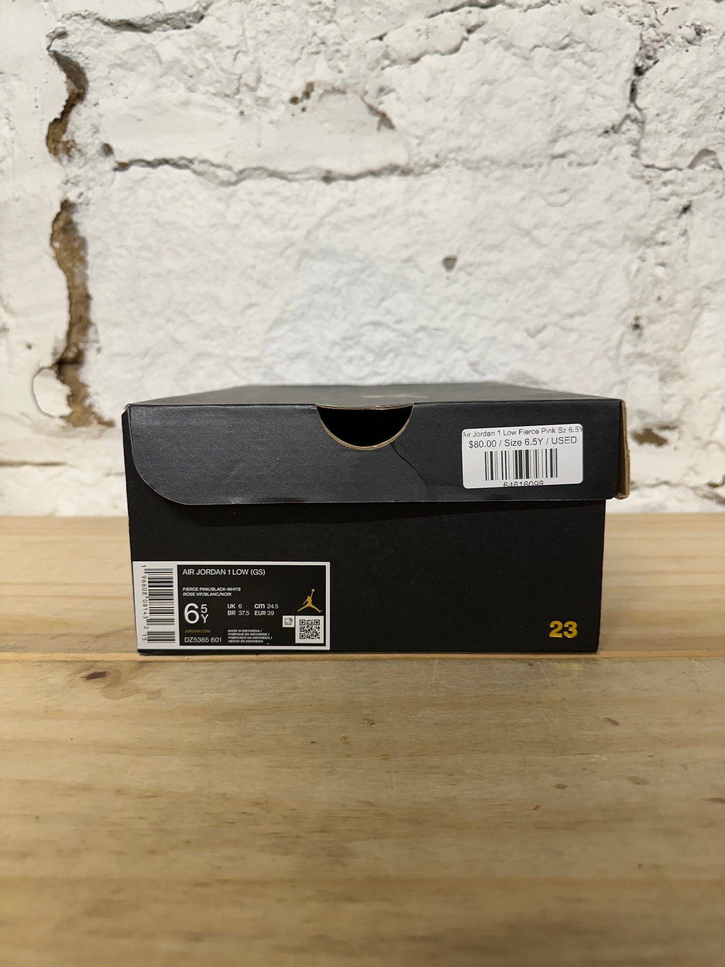 Air Jordan 1 Low Fierce Pink Sz 6.5Y