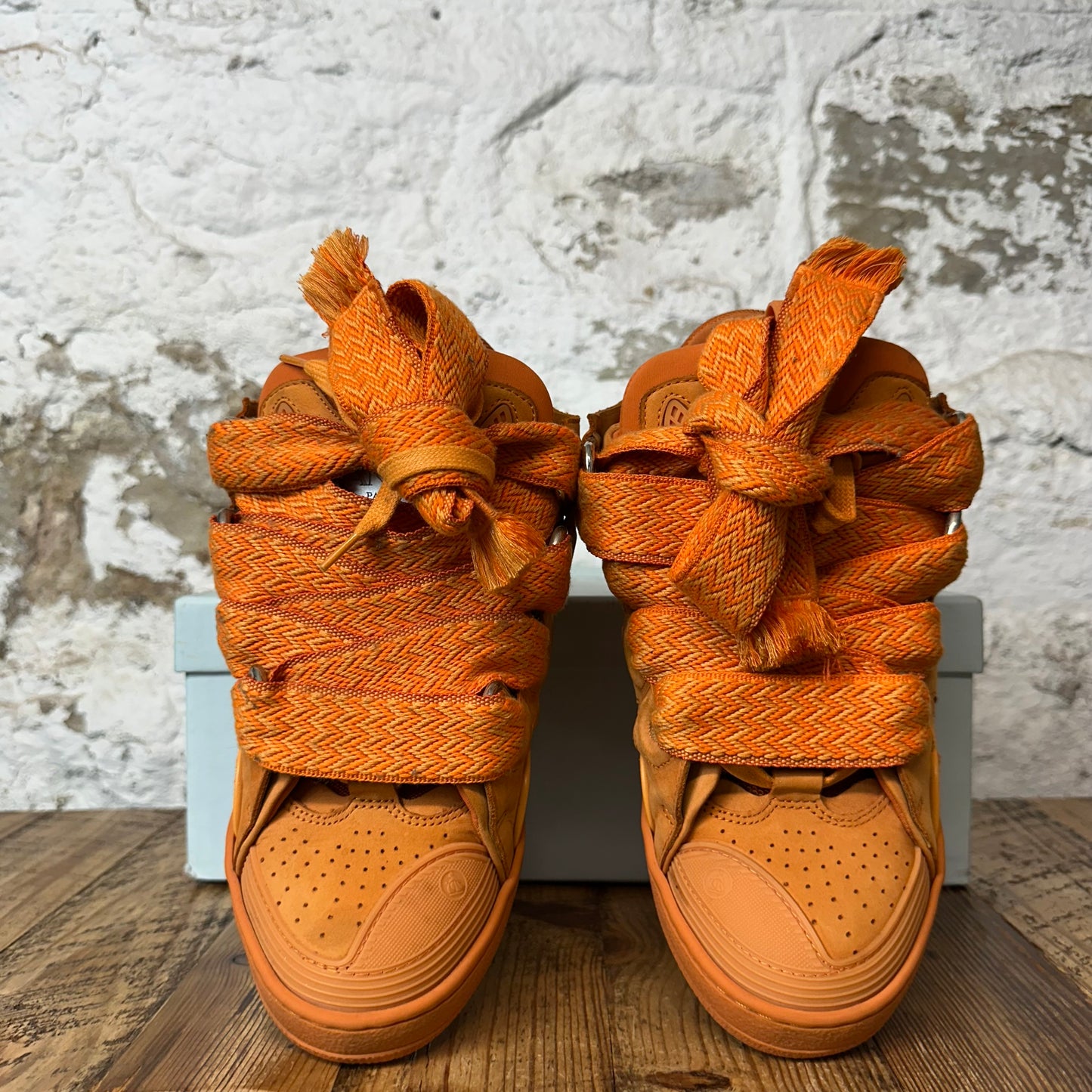 Lanvin Curb Orange Sneaker Sz 8 (41)