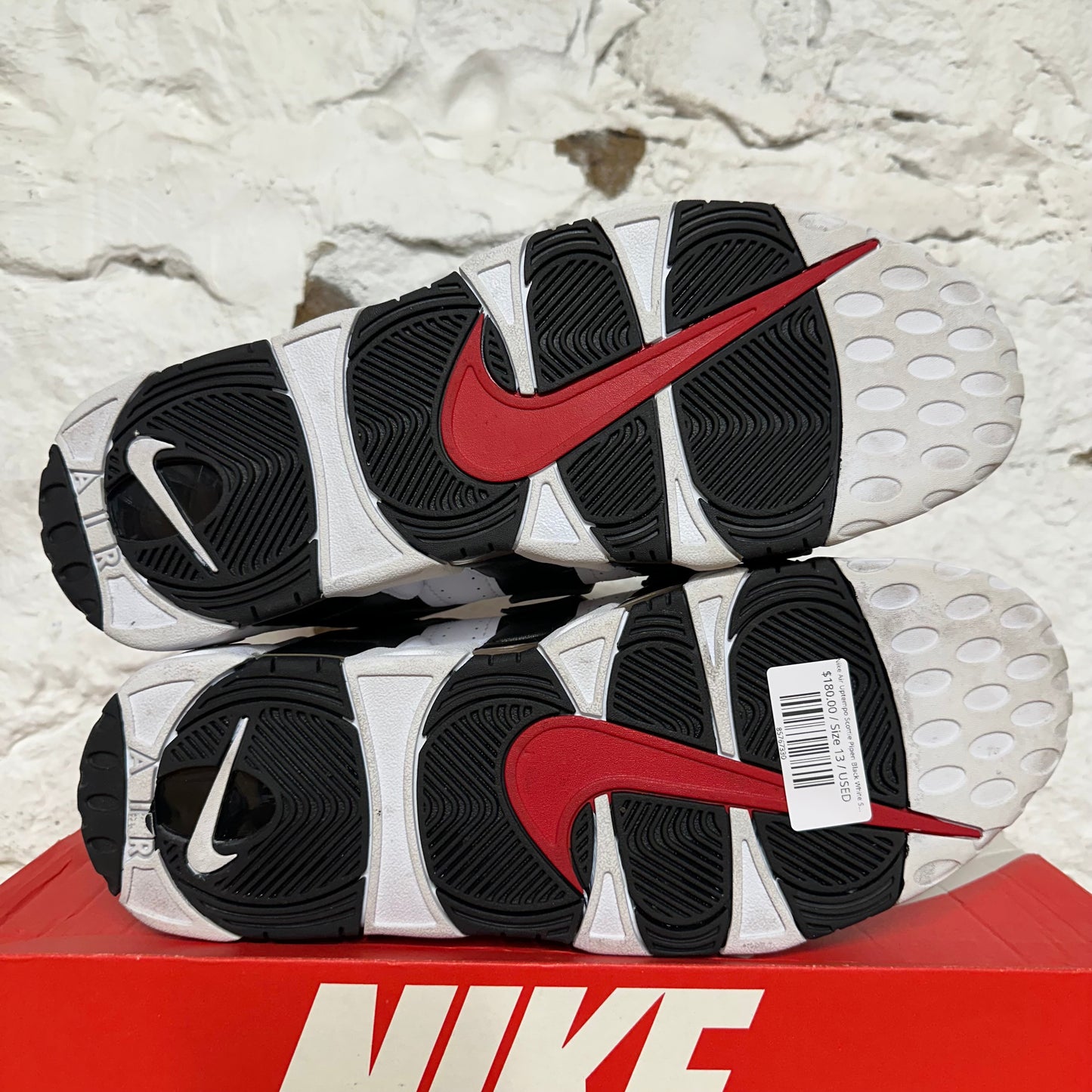 Nike Air Uptempo Scottie Pipen Black White Sz 13