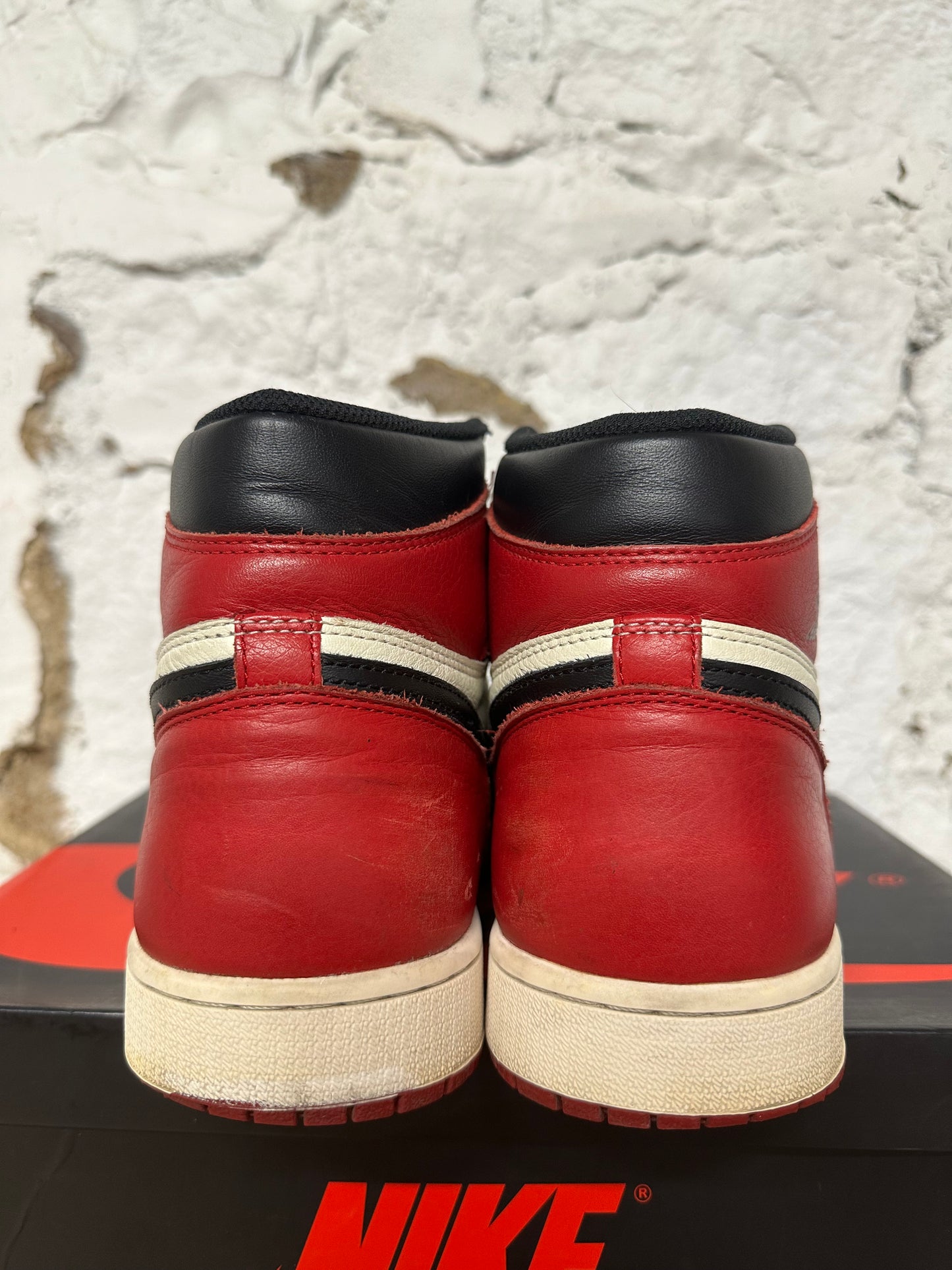 Air Jordan 1 High Bred Toe Sz 13