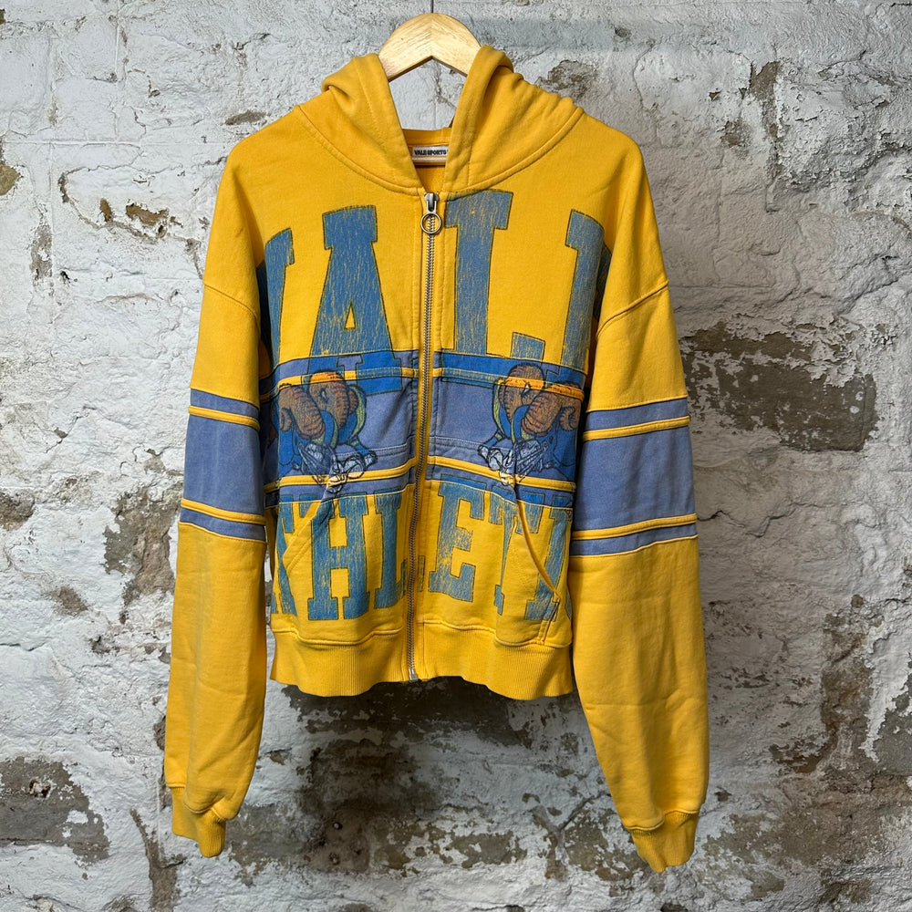 Vale Bighorn Zip Up Hoodie Yellow Sz S