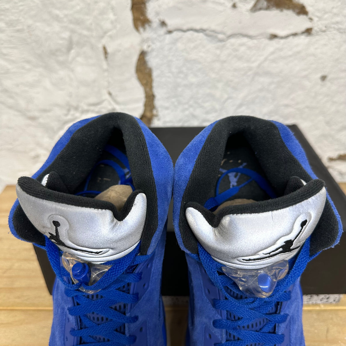 Air Jordan 5 Blue Suede Sz 13
