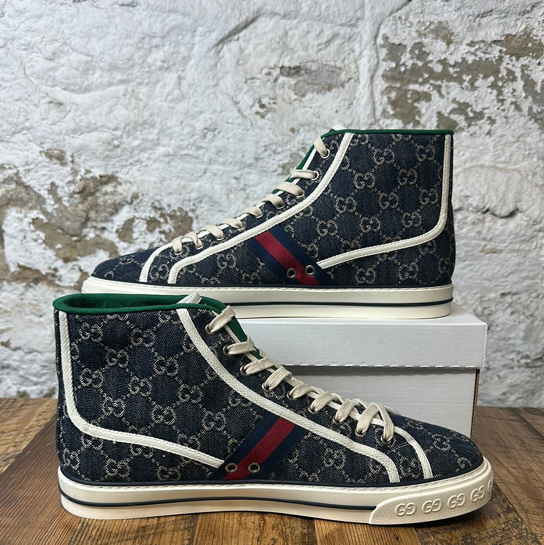 Gucci New Denim High Sneaker Sz 13 No Box