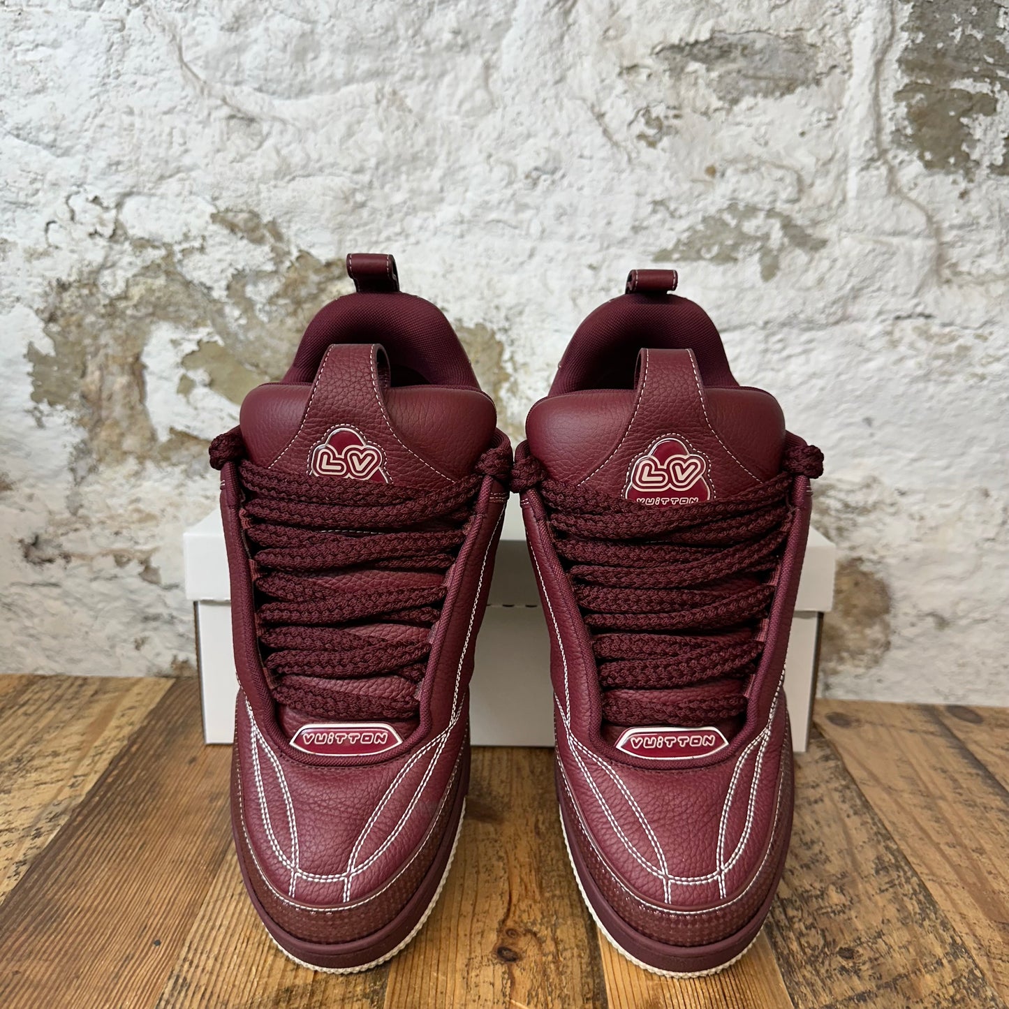 Louis Vuitton Maroon Skate Sneaker Sz 10 (8.5LV) No Box