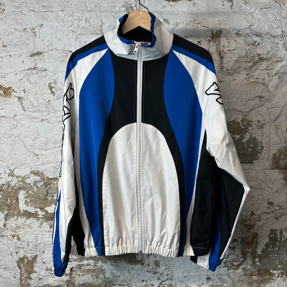 Vale Blue White Black Track Jacket Sz M