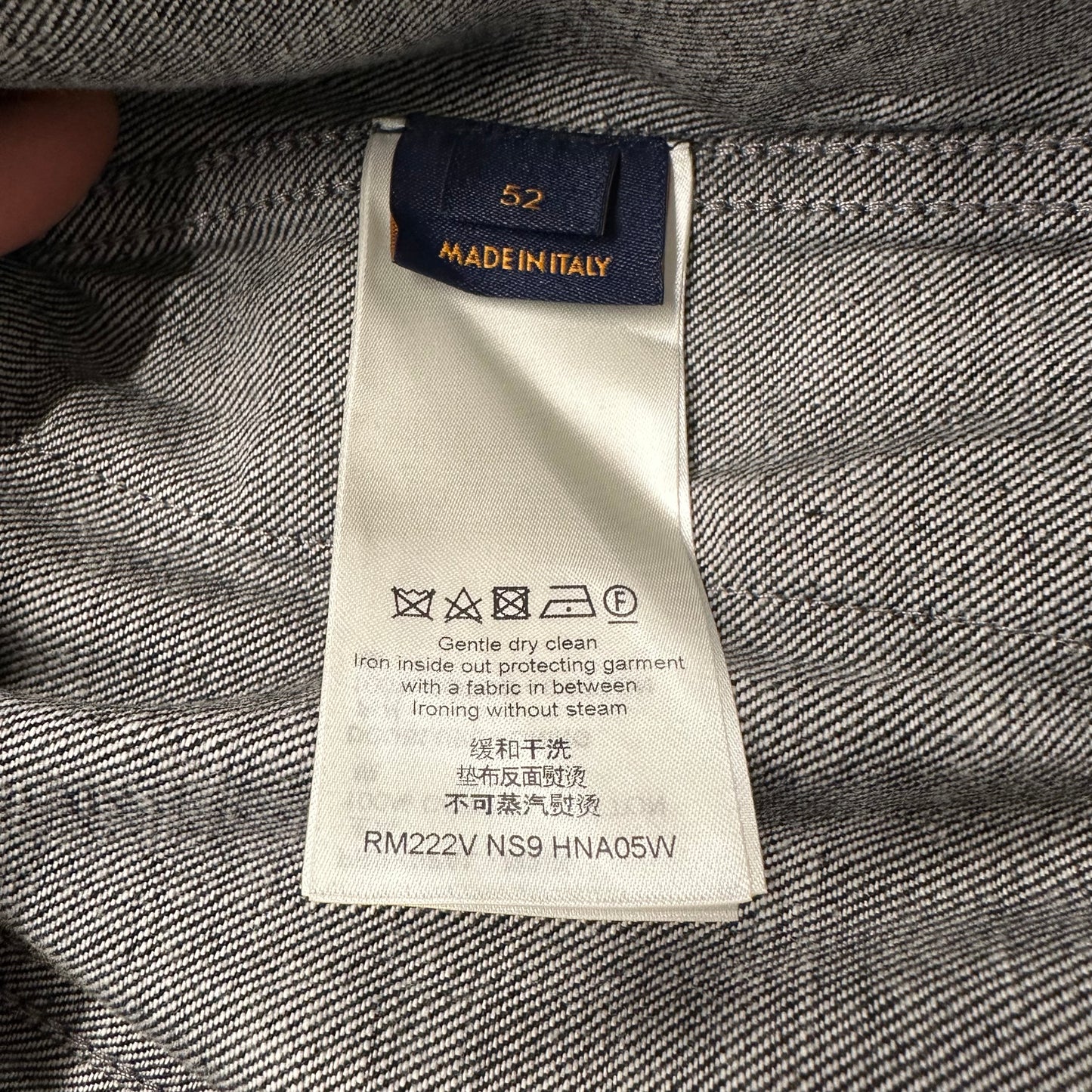 Louis Vuitton Karakoram Blue Denim Jacket Sz XL (52) DS