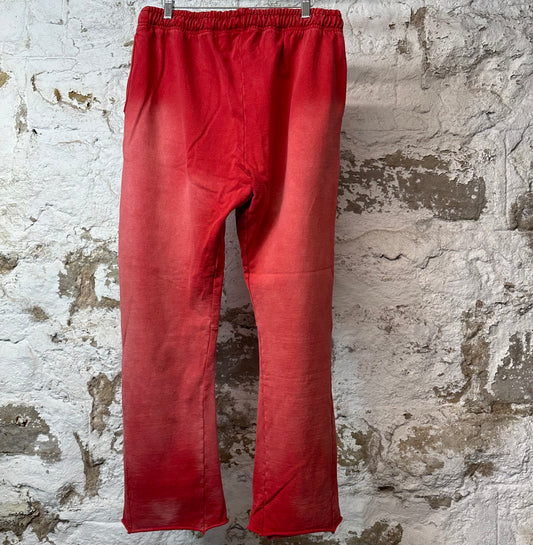 Hellstar Flame Flare Sweatpants Red Sz XL