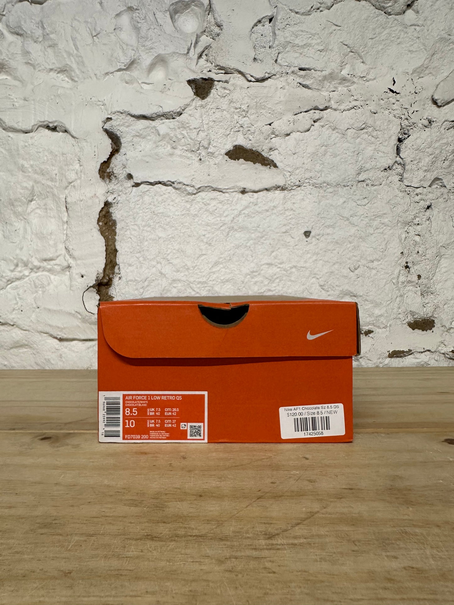 Nike Air Force 1 Low Chocolate Sz 8.5 DS