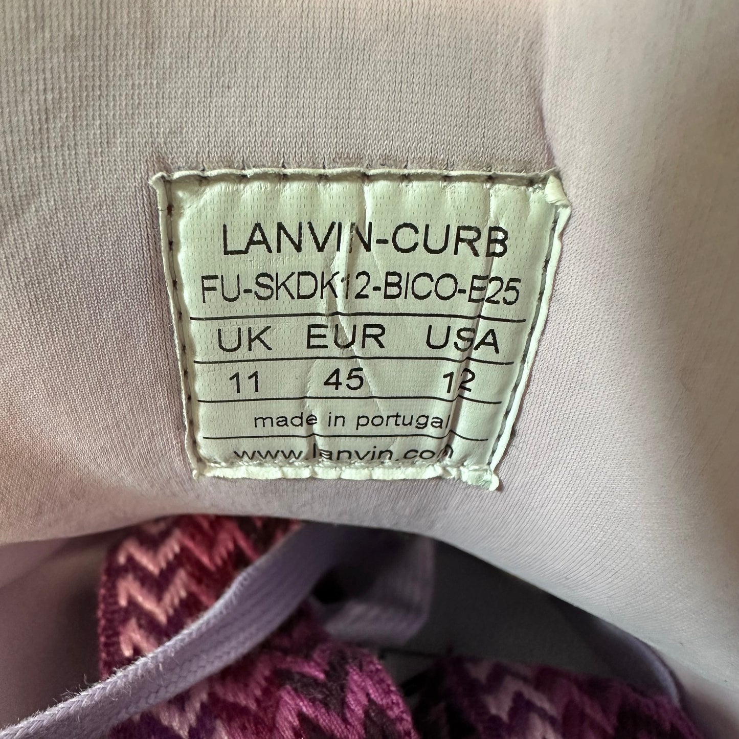 Lanvin Curb Lilac Sneaker Sz 12 (45)