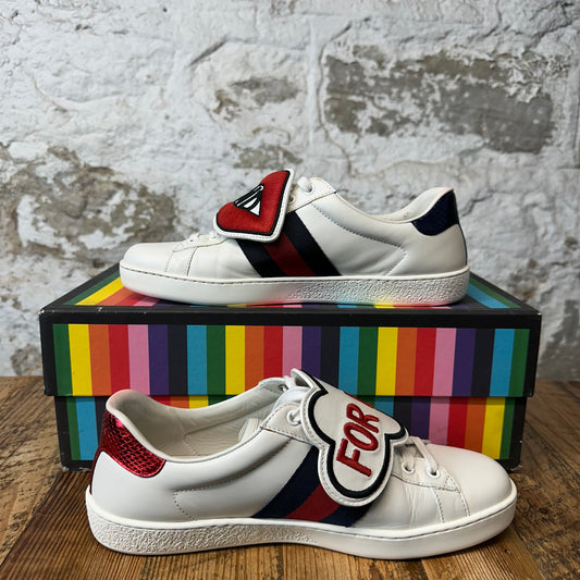 Gucci Blind For Love White Ace Sneaker Sz 7