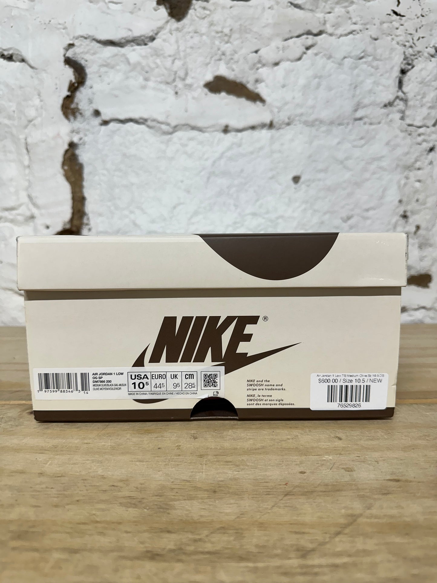 Air Jordan 1 Low Travis Scott Medium Olive Sz 10.5 DS