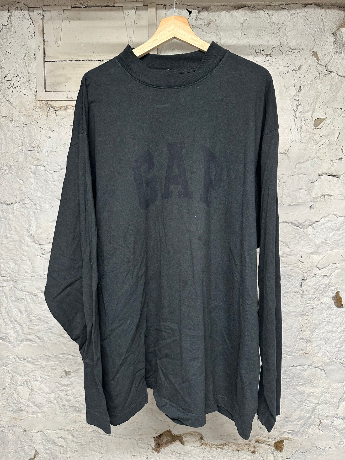 Yeezy Gap Dove Black L/S T-Shirt Sz L