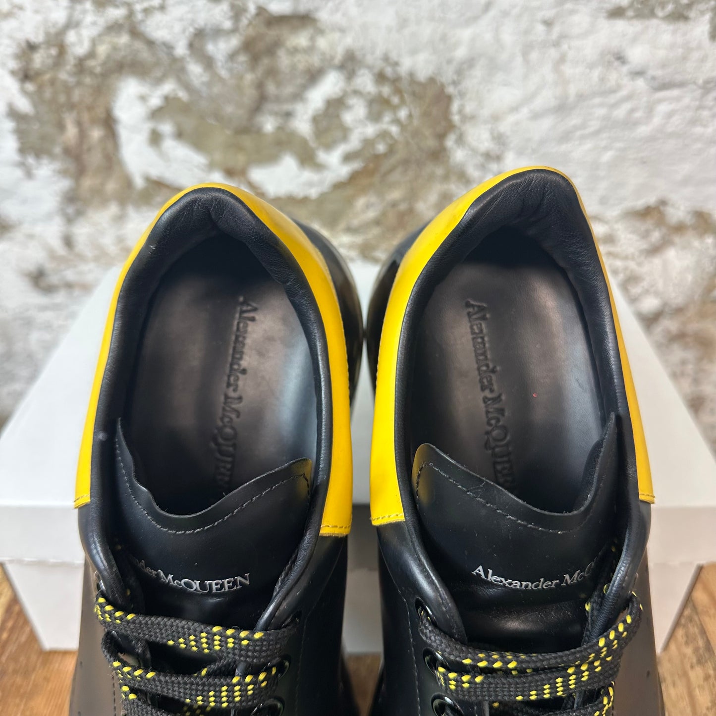 Alexander Mcqueen Yellow Tab Black Sneaker Sz 11 (44) No Box