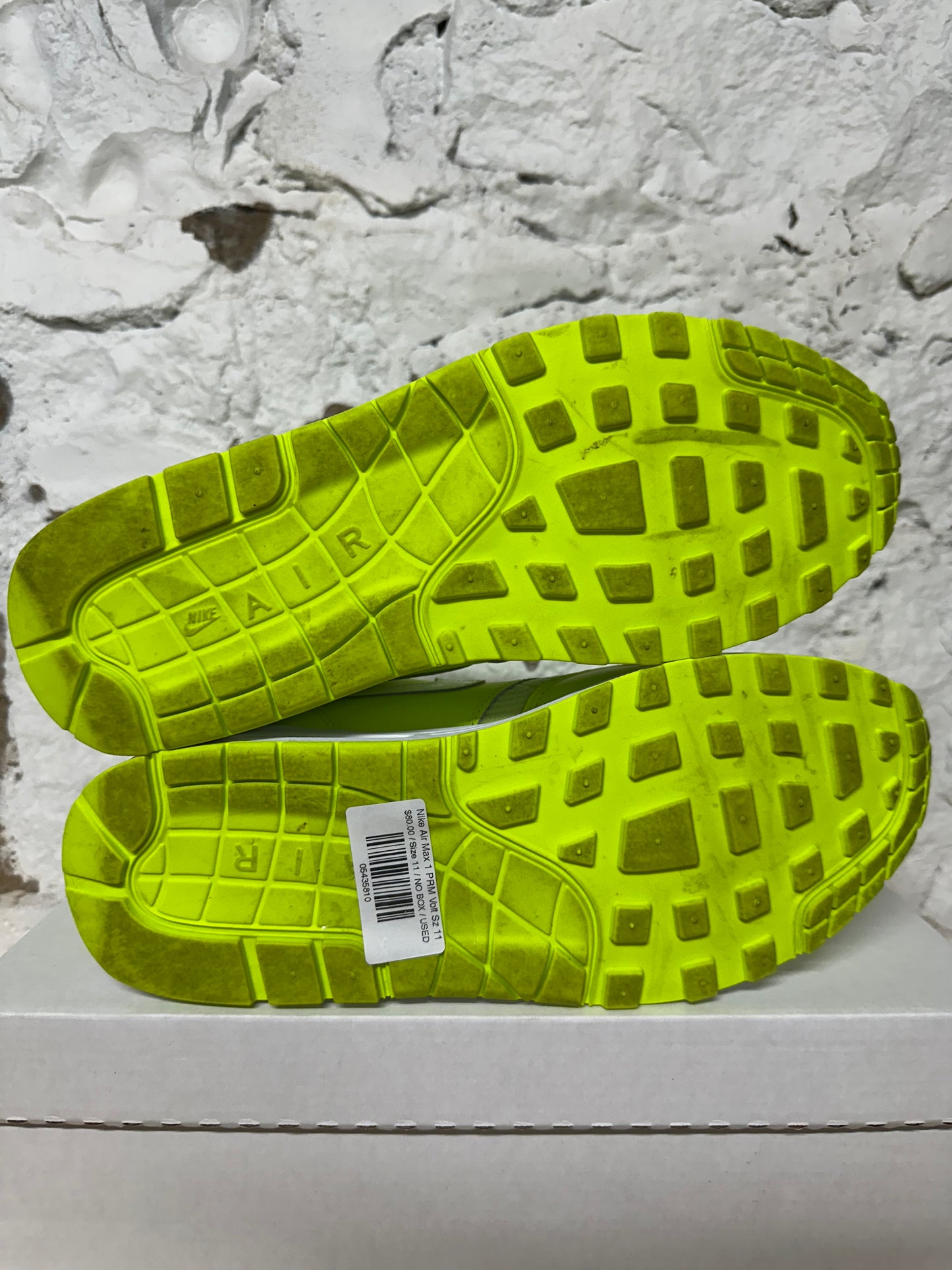 Nike Air Max 1 PRM Volt Sz 11