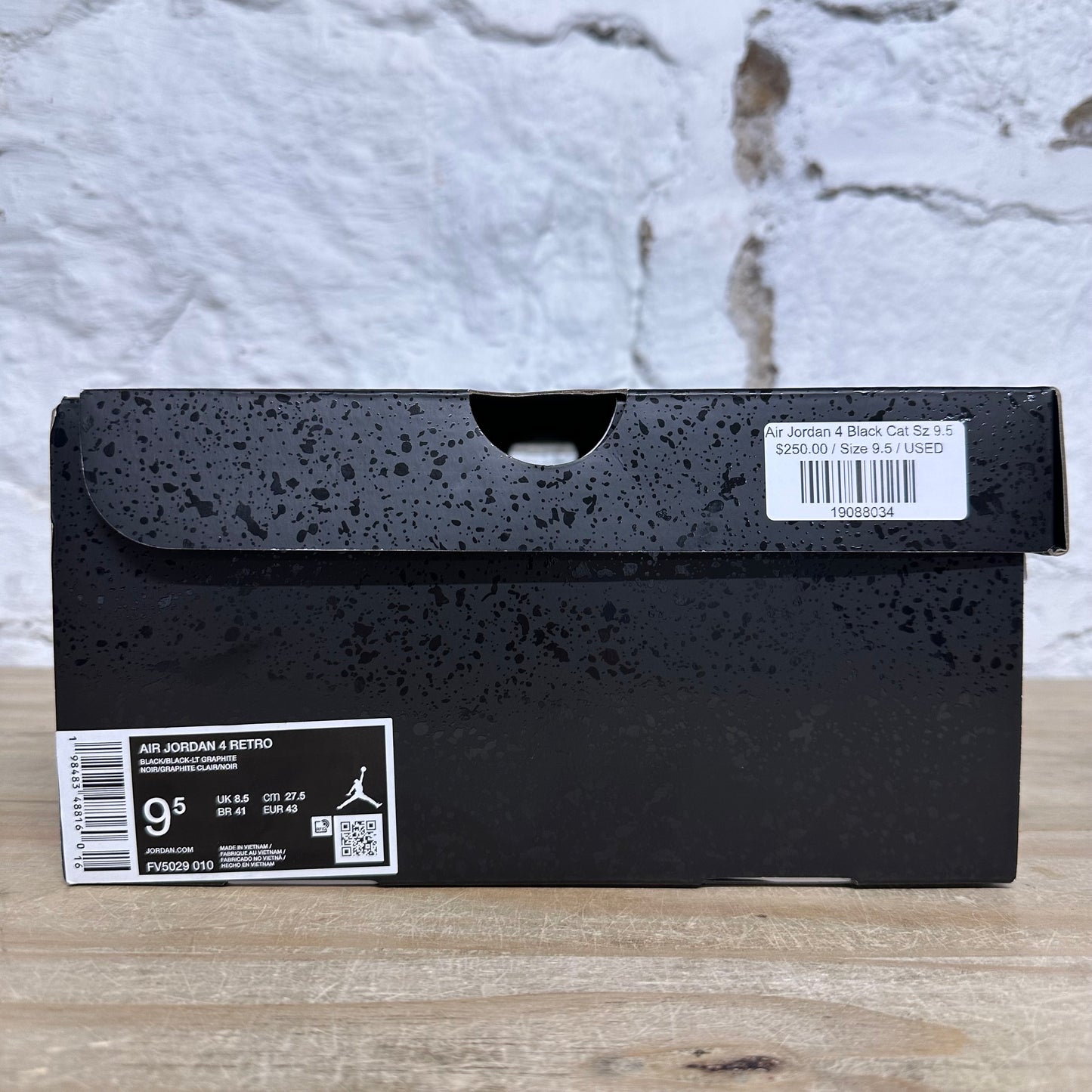 Air Jordan 4 Black Cat Sz 9.5
